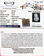 12.60/CT NATURAL KESHI PEARL